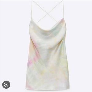 Zara satin mini dress